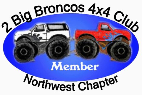 1996 Ford Bronco - 2 Big Broncos Logo (white background)