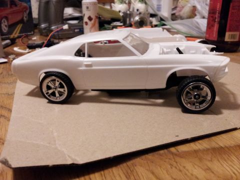 1995 Ford Bronco - This is a model car kit, not a 1995 Ford Bronco, with custom wheels and unfinished body.