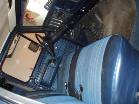1979 Ford Bronco - Interior view of a 1979 Ford Bronco, showing the seats and dashboard.