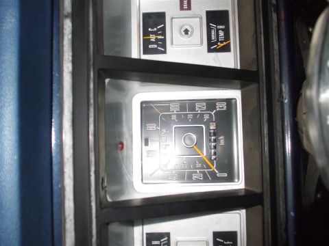 1979 Ford Bronco - Interior view of a 1979 Ford Bronco's dashboard, showing various gauges.