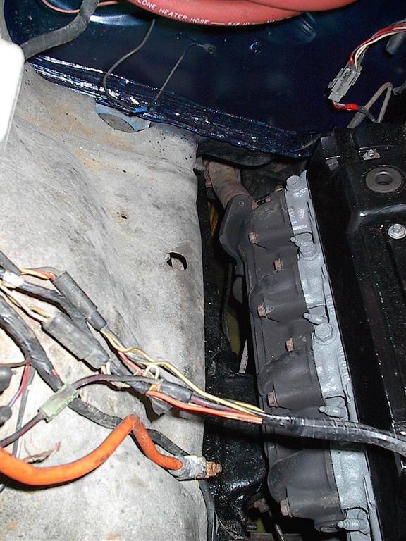 Engine bay wiring and hoses