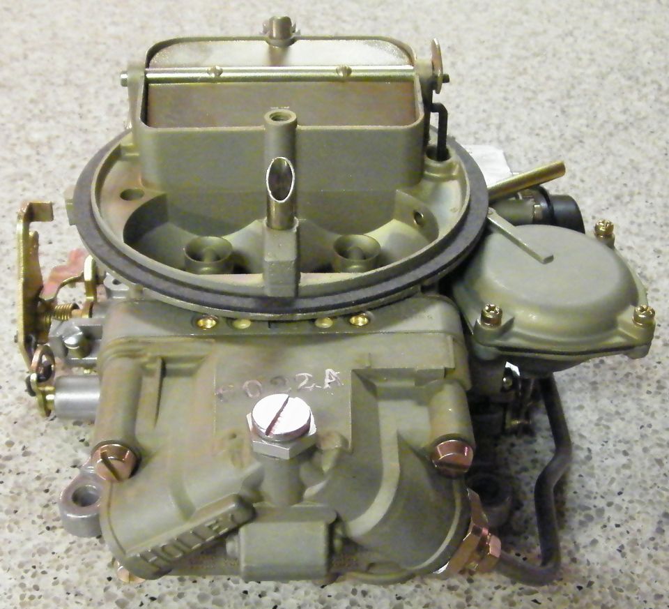 Holley carburetor with visible text 'HOLLEY' and '4092A'