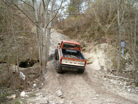 1991 Ford Bronco - Joe Collins trying Charlie Brown, it was to wet for him toady.