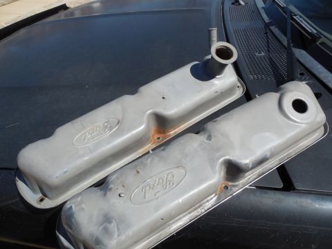 1993 Ford Bronco - These are holding the factory paint better than the pan, but they're getting rinsed with new paint, too. They've already been brushed thoro…
