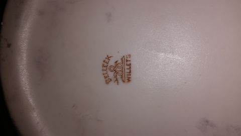 2015 Chevrolet new - Ceramic mark for Willets Belleek, intertwined letters.