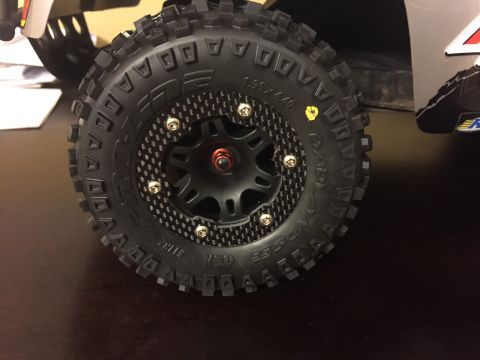 2014 Dodge 1500 - This photo shows a detailed view of a tire and wheel assembly from a remote control vehicle, not a 2014 Dodge 1500.