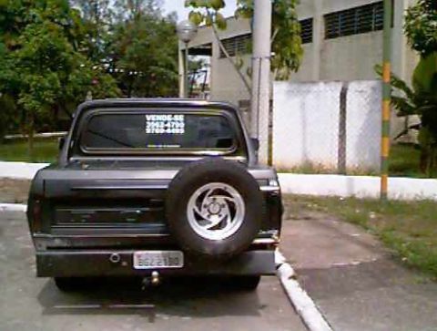 1970 Ford F-100 - Rear view of a 1970 Ford F-100 pickup truck, showing the spare tire and license plate.