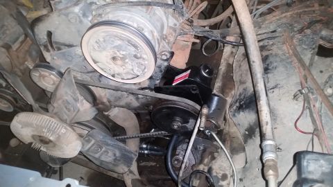 1985 Ford Bronco - My original power steering pump was howling so I knew it was time for a saginaw swap. To switch to saginaw I went to the junkyard and found…