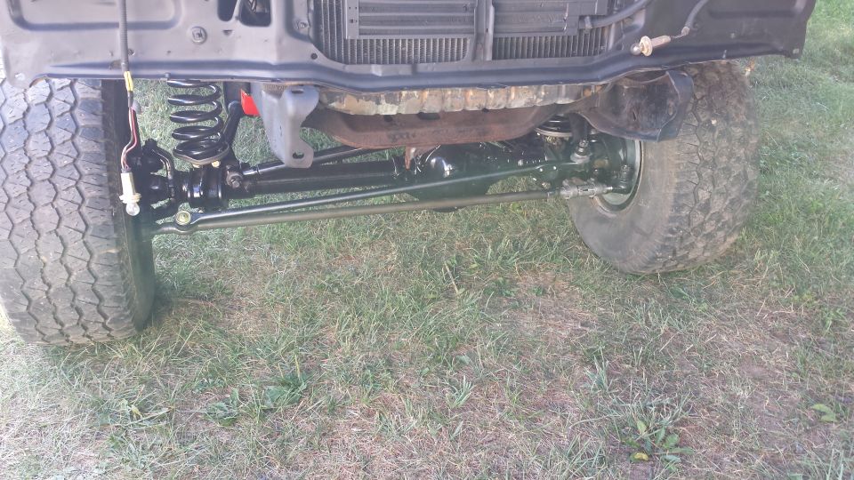 1978 Ford Bronco front suspension and tires