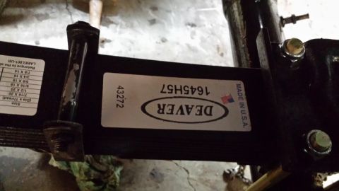 1978 Ford Bronco - Close-up of a leaf spring part with manufacturer and part number visible.