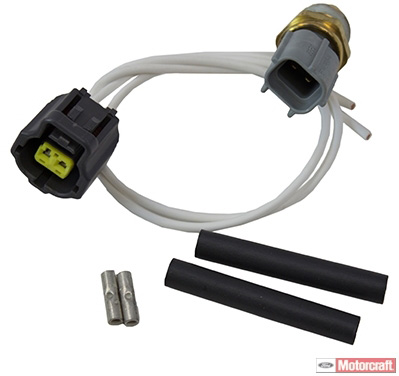 1990 Ford Bronco - This image shows a Motorcraft engine temperature sensor with its associated wiring harness and connectors.