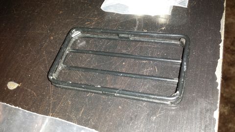 1993 Toyota 4Runner - This is a close-up of a black plastic vent grille with horizontal bars.