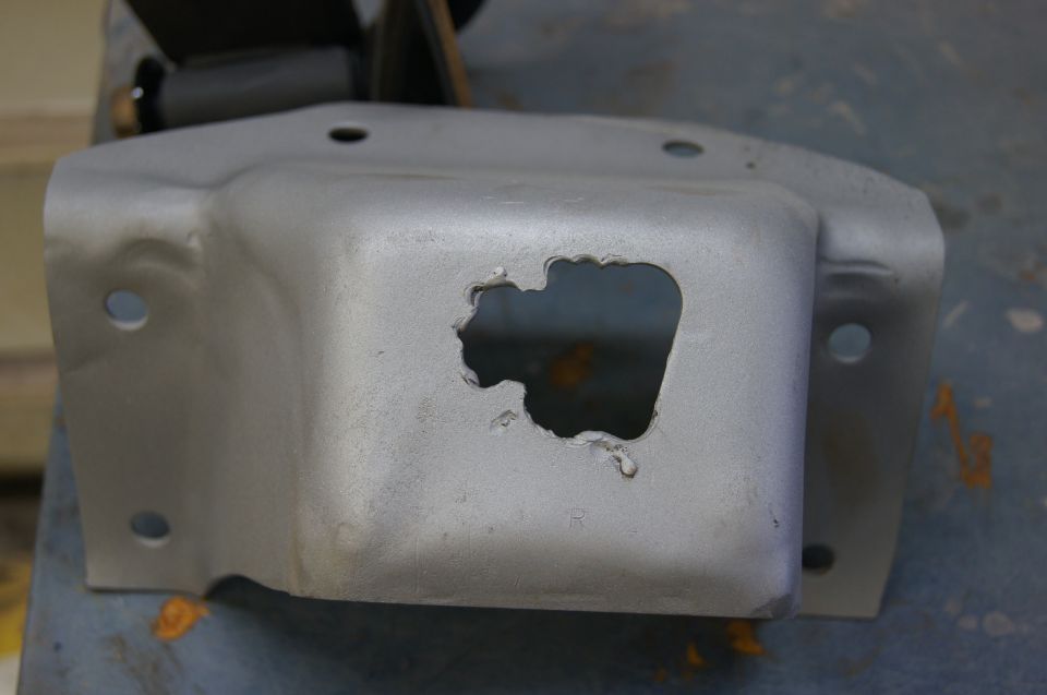 Previous owner handywork  on engine perch both sides looked about the same!