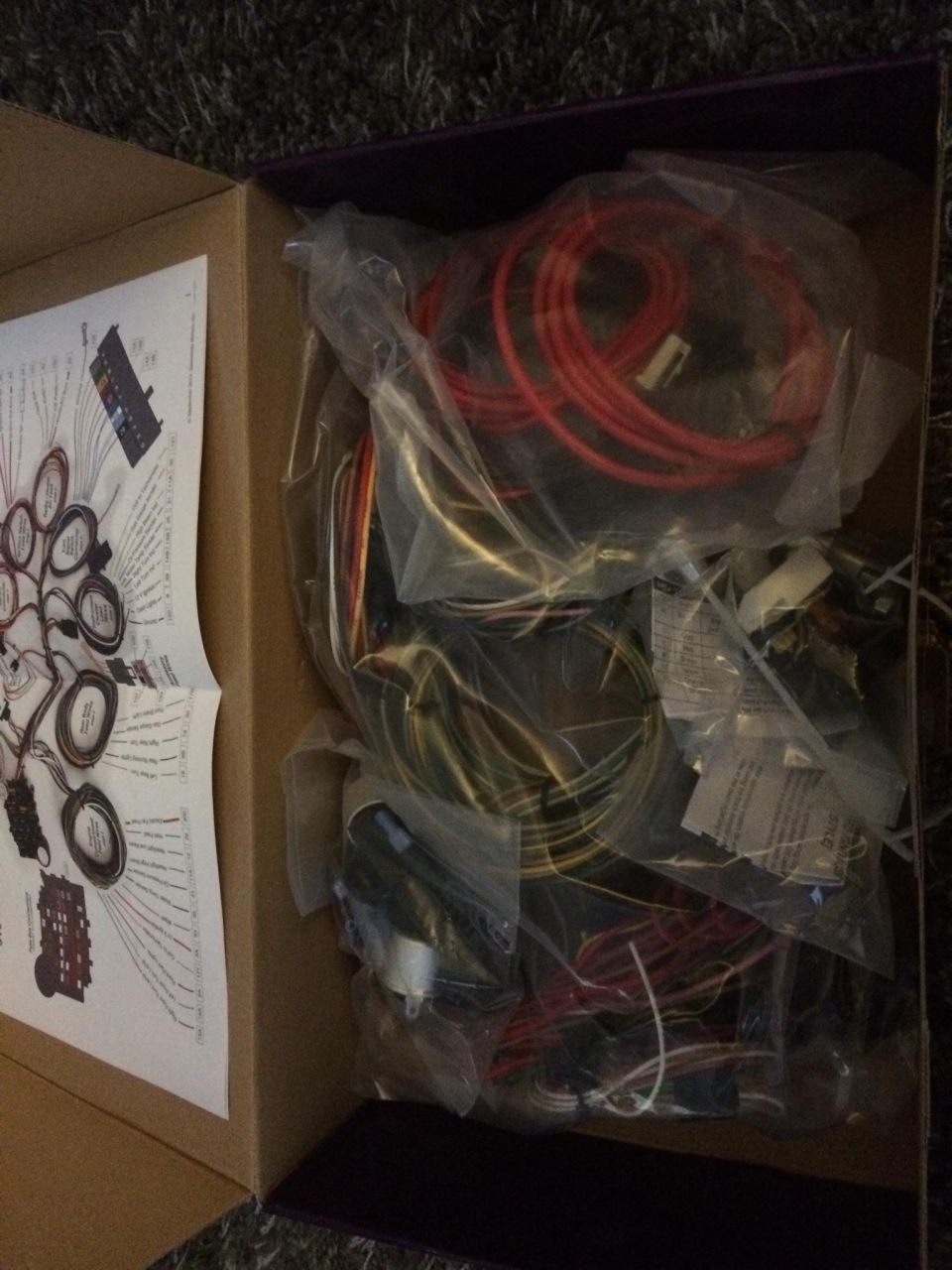 Wiring harness kit with diagram