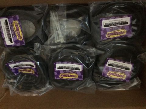 Box of Speedway brand wire loom and zip ties. Part numbers visible include 910-50050-BLK and 910-50037-BLK