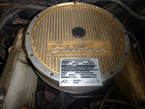 1964 Mercury Monterey - This Edelbrock air cleaner has a VIN plate that reads "1964 MERCURY MONTEREY".
