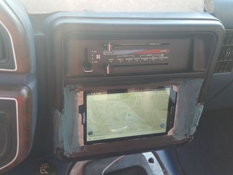 1988 Ford Bronco - Custom tablet installation in the dash, replacing the original radio unit.