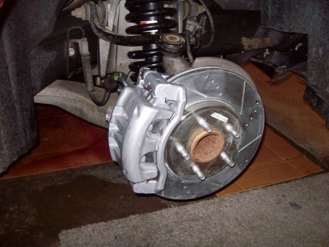 2004 Ford Crown Victoria - Warning, be careful when spraying degreaser around the rotors.
