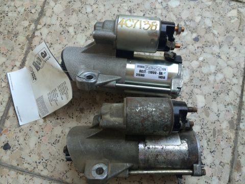 2011 Ford Elite - Two starter motors are shown, one labeled FoMoCo 12V with part number 8G1T-11000-BA.