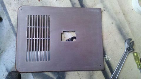 1982 Ford Bronco - Vent grille with cutout, likely from a vehicle's interior or exterior.
