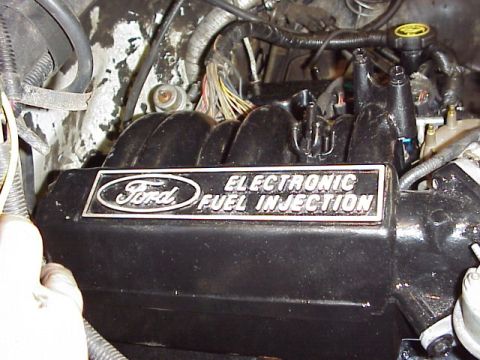 1989 Ford Bronco - This is a close-up view of a Ford Electronic Fuel Injection system component.