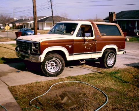 1980 Ford Bronco - This 1980 Ford Bronco is parked in a residential area on a sunny day.
