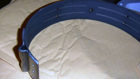 2001 Mercury Grand Marquis - A close-up view of a brake band, likely for a vehicle's transmission system.