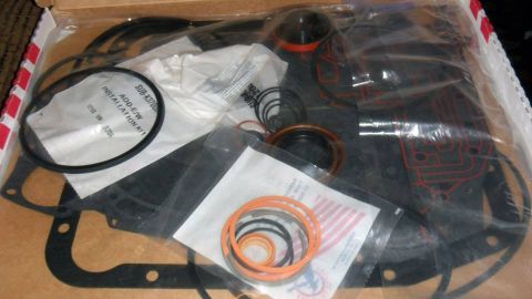 2001 Mercury Grand Marquis - A transmission gasket kit is shown, containing multiple seals and gaskets for vehicle repair.