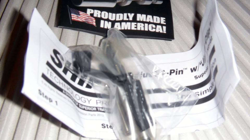 Transmission part in plastic packaging with instructions and "Proudly Made in America" sticker