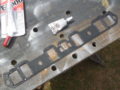 1993 Ford Bronco - This pattern of sealant will keep the crankcase sealed, and each journal isolated, and will allow oil on the 8 middle intake manifold bolt…