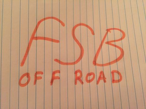 1996 Ford Bronco - Handwritten text reads FSB OFF ROAD on lined paper, with a Supermotors watermark at the bottom right.