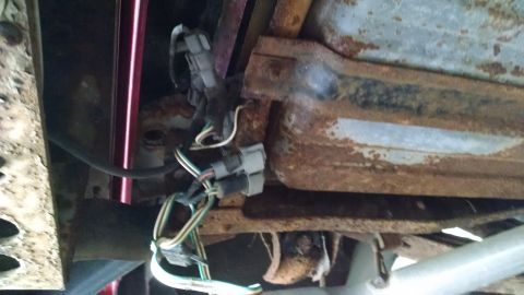 1983 Ford Bronco - 95 F150 XLT trailer connectors The 7 factory wires are still factory-capped; the 4-pin connector is aftermarket ( Curt or Reese ), and taps…