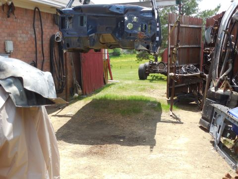 1993 Ford Bronco - For its last wash before underpainting, I rolled the chassis out of the way.