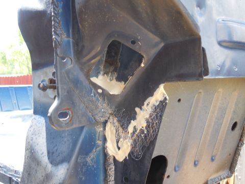 1993 Ford Bronco - I filled behind the cowl drains with seam sealer so they won't hold as much sediment. [url=https://www.supermotors.net/registry/media/92369…