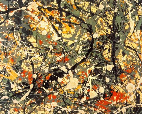1991 Ford Bronco - This image is an abstract painting, not a vehicle.