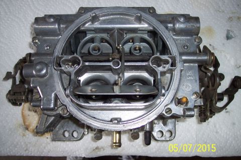 1973 Ford F-250 - Edelbrock 1406 carburetor shown from above, ready for rebuild or installation.