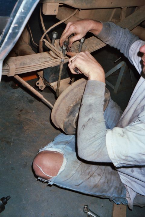 1988 Ford Bronco - The back, the blocks were replaced in two weeks.