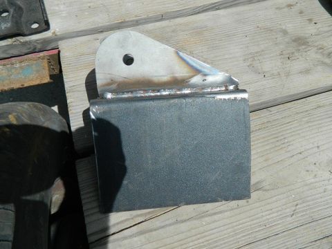 1979 Ford Bronco - A custom-fabricated axle bracket is shown, likely for off-road or heavy-duty use.