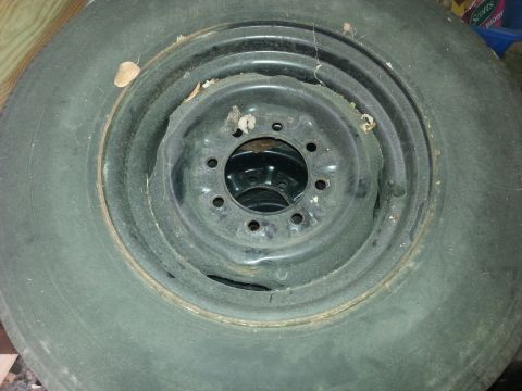 1989 Ford Ranger - Spare tire and rim assembly, likely for a truck or SUV.