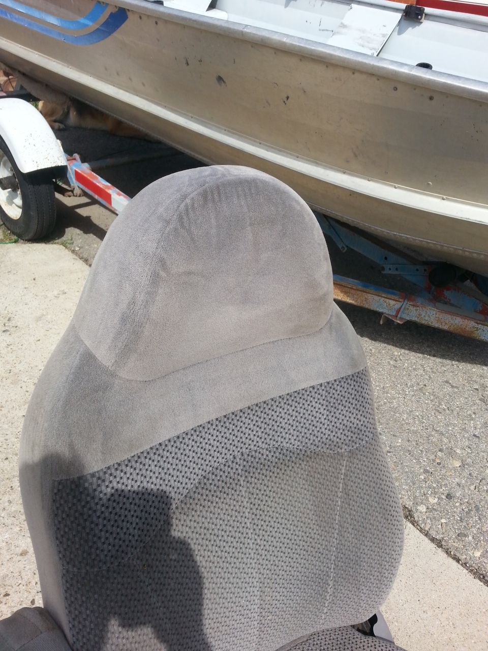After cleaning.  (The bottom half still hasn't been cleaned, so you can see where the dirt line starts).