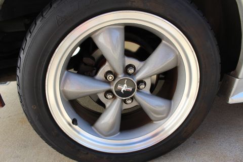2002 Ford Mustang - This photo shows a wheel and tire, not the entire 2002 Ford Mustang.