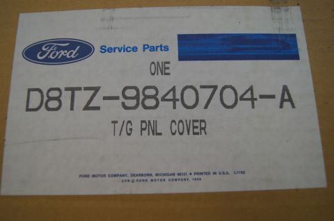 1979 Ford Bronco - This is a Ford Service Parts document for a T/G PNL COVER.