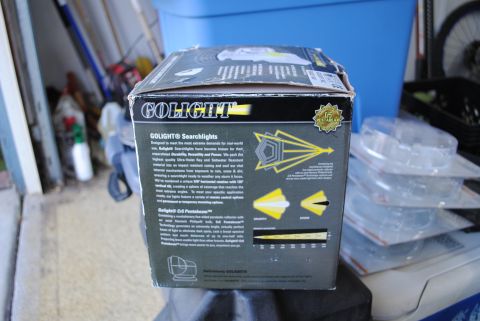 1986 Ford Bronco - This box for Golight Searchlights details product features and specifications with diagrams.