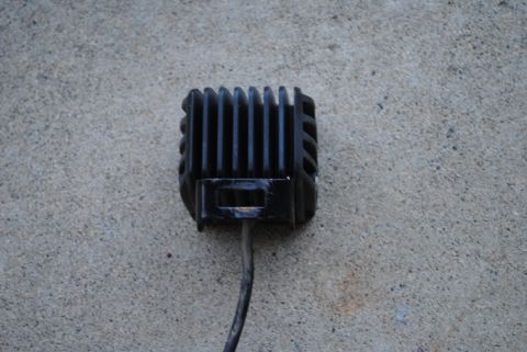 1986 Ford Bronco - This is a black electronic component with a heatsink and wire, not a 1986 Ford Bronco.