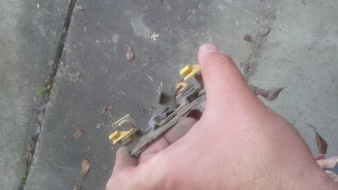 1996 Ford Bronco - bent tailgate mechanism