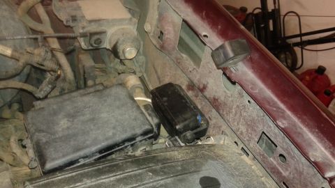 1996 Ford Bronco - PA speaker mounted to fender well