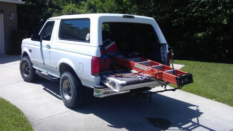 1994 Ford Bronco - How to transport a ladder with a Bronco.