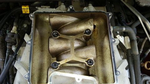 2008 Cadillac CTS - Before cleaning at 110k miles.