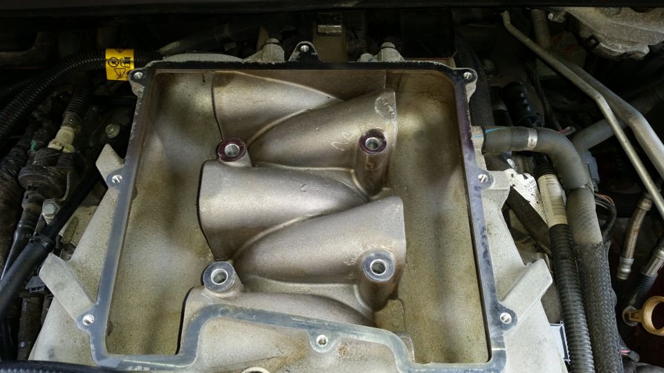 After a quick cleaning. I will clean the area behind the TB when it is swapped for a ported TB.
