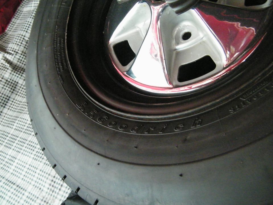 BFGoodrich tire on a chrome wheel